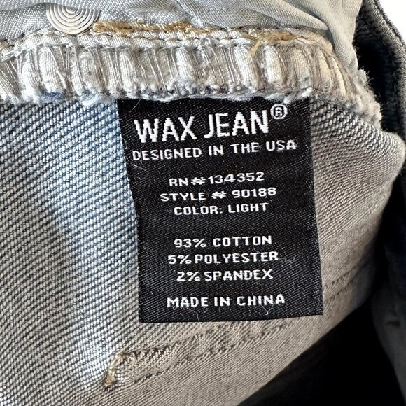 Wax Jean Distressed Ripped Light Wash Skinny Jean - Size 11 / 30 - Picture 4 of 8